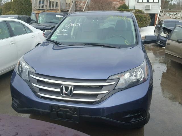 2HKRM4H36EH660653 - 2014 HONDA CR-V LX BLUE photo 9