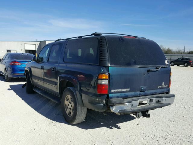 3GNEC16Z85G190357 - 2005 CHEVROLET SUBURBAN C GREEN photo 3