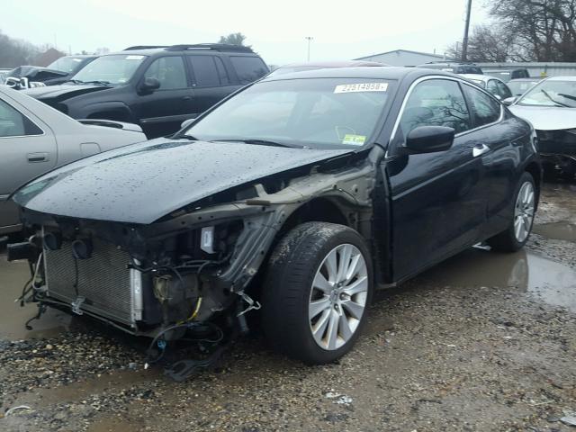 1HGCS21869A005820 - 2009 HONDA ACCORD EXL BLACK photo 2