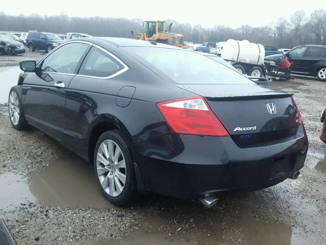 1HGCS21869A005820 - 2009 HONDA ACCORD EXL BLACK photo 3