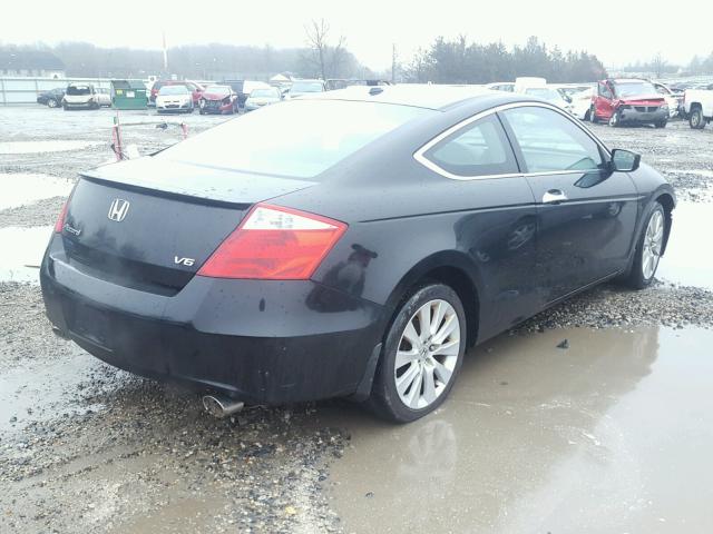 1HGCS21869A005820 - 2009 HONDA ACCORD EXL BLACK photo 4