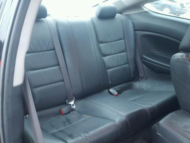 1HGCS21869A005820 - 2009 HONDA ACCORD EXL BLACK photo 6