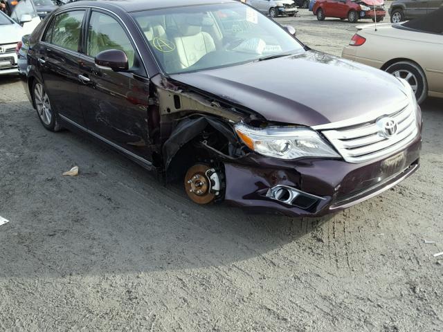 4T1BK3DB6BU383854 - 2011 TOYOTA AVALON BAS BURGUNDY photo 1