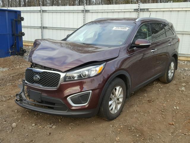 5XYPG4A34GG128580 - 2016 KIA SORENTO LX BLACK photo 2