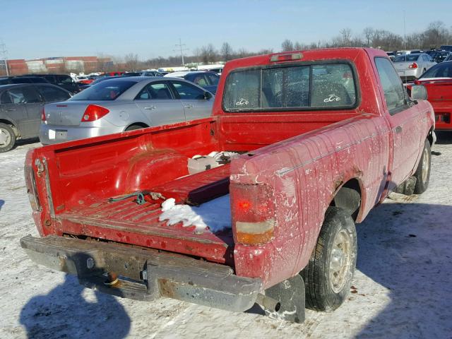 1FTCR10A1VUC96647 - 1997 FORD RANGER RED photo 4