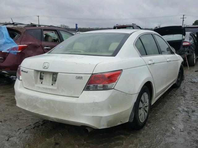 JHMCP26388C028997 - 2008 HONDA ACCORD LX WHITE photo 4