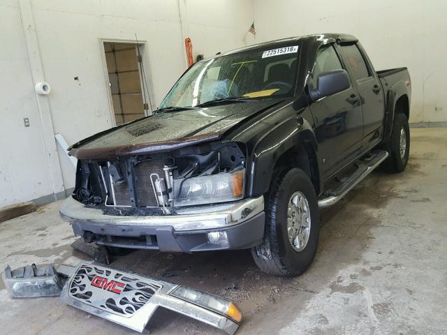 1GTDT13E878241516 - 2007 GMC CANYON BLACK photo 2