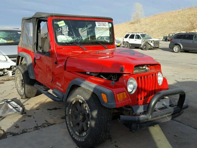 1J4FA29156P700038 - 2006 JEEP WRANGLER / RED photo 1