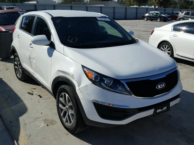 KNDPB3AC0E7557282 - 2014 KIA SPORTAGE B WHITE photo 1