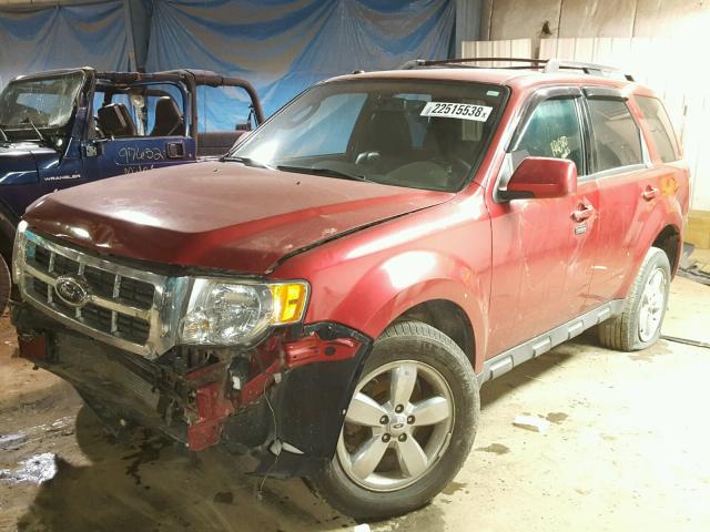 1FMCU04G39KA86801 - 2009 FORD ESCAPE LIM RED photo 2