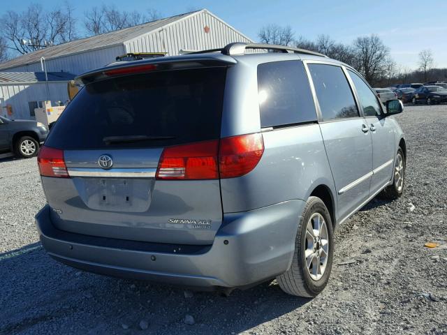 5TDZA22CX4S039026 - 2004 TOYOTA SIENNA XLE GRAY photo 4