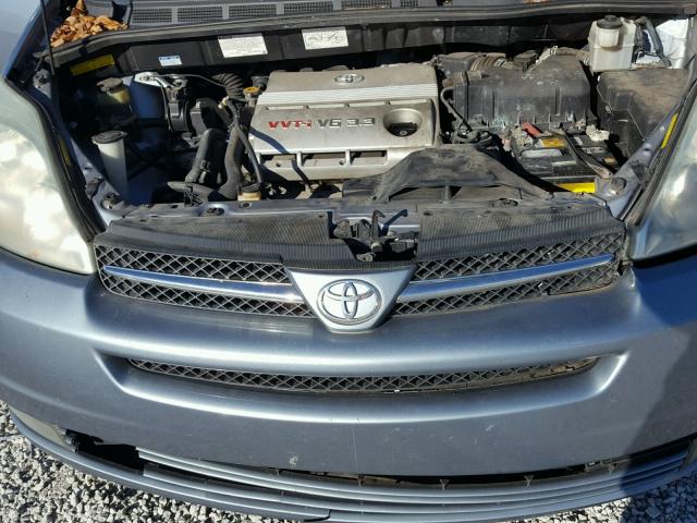 5TDZA22CX4S039026 - 2004 TOYOTA SIENNA XLE GRAY photo 7