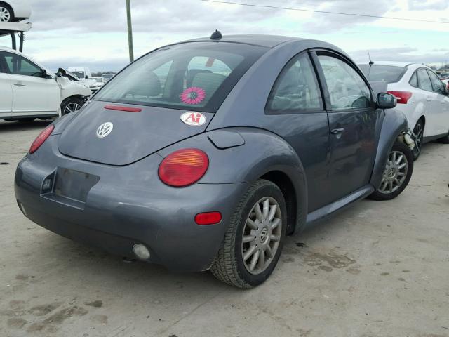 3VWCK31C85M417398 - 2005 VOLKSWAGEN NEW BEETLE GRAY photo 4