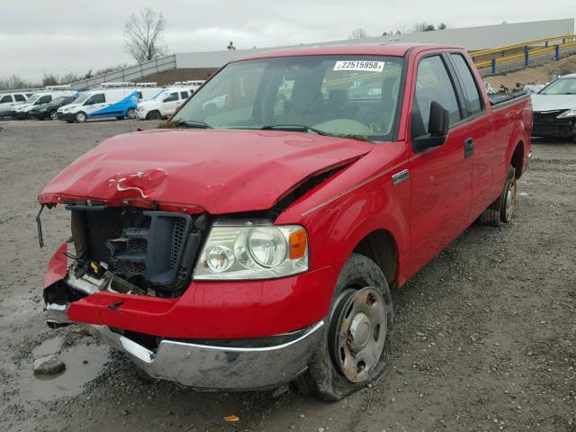 1FTRX12W14NB07061 - 2004 FORD F150 RED photo 2