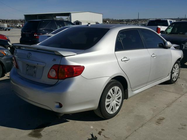 1NXBU40E59Z044187 - 2009 TOYOTA COROLLA BA SILVER photo 4