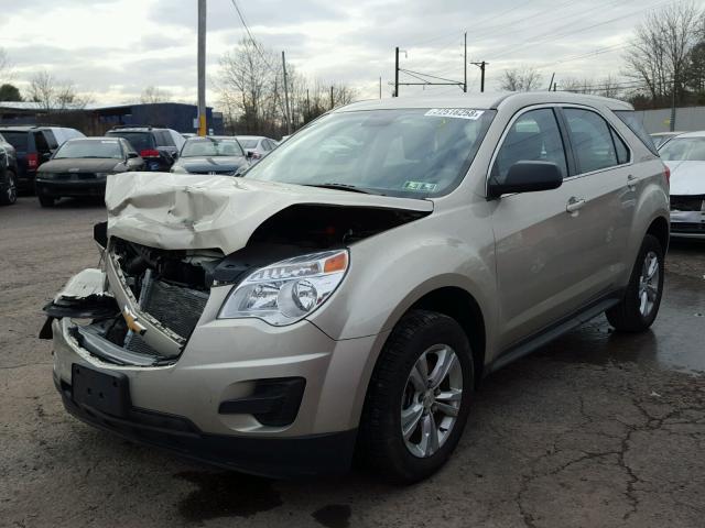 1GNALAEK9FZ145075 - 2015 CHEVROLET EQUINOX LS TAN photo 2