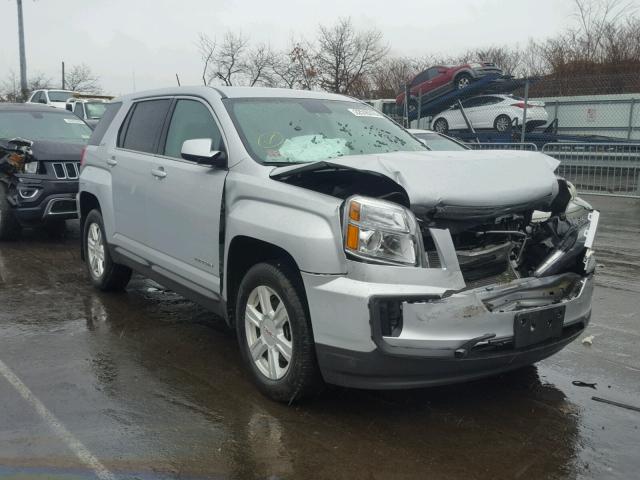 2GKALMEK0G6189607 - 2016 GMC TERRAIN SL SILVER photo 1