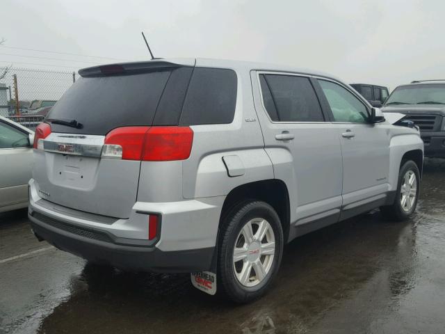 2GKALMEK0G6189607 - 2016 GMC TERRAIN SL SILVER photo 4