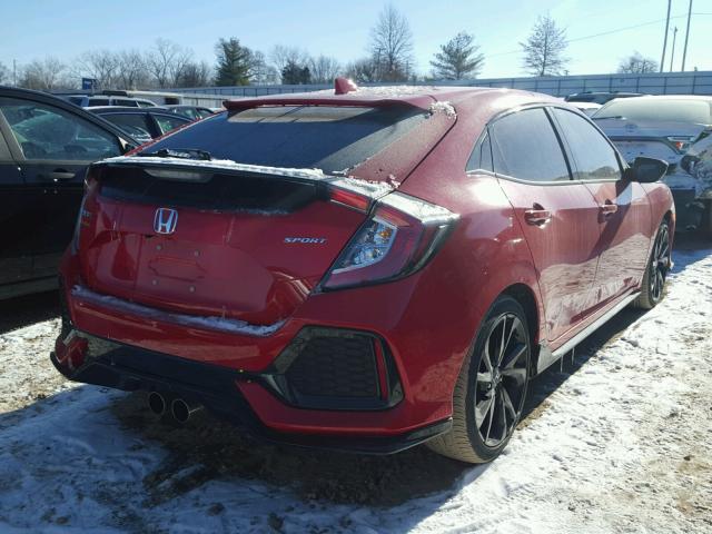 SHHFK7H43HU208227 - 2017 HONDA CIVIC SPOR RED photo 4