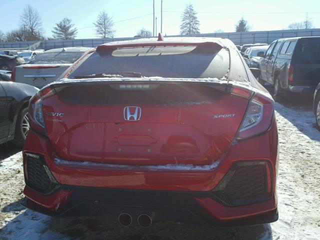 SHHFK7H43HU208227 - 2017 HONDA CIVIC SPOR RED photo 9