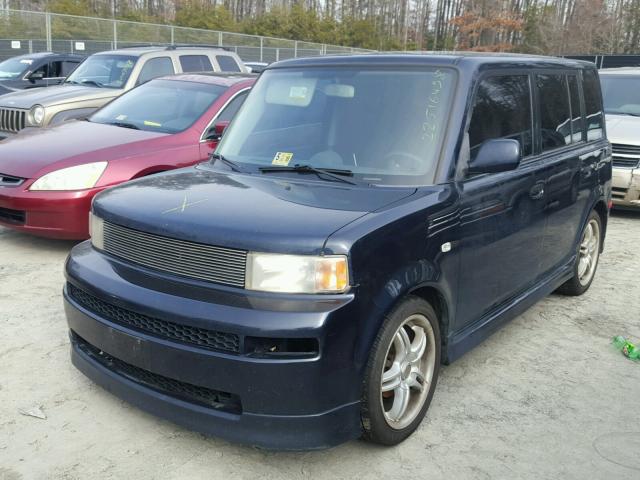 JTLKT324150170039 - 2005 TOYOTA SCION XB BLUE photo 2