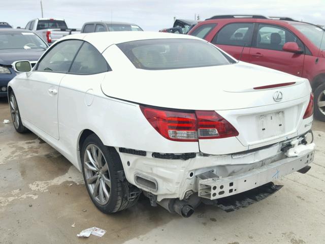 JTHFF2C27D2528113 - 2013 LEXUS IS 250 WHITE photo 3