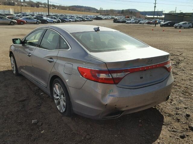 KMHFG4JG0CA138835 - 2012 HYUNDAI AZERA GLS SILVER photo 3