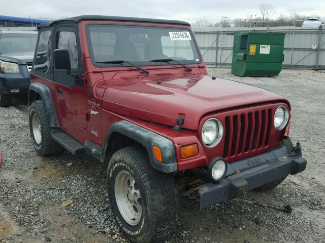 1J4FY19S9WP720856 - 1998 JEEP WRANGLER / RED photo 1