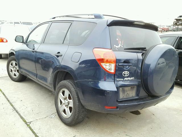 JTMZD33VX75074043 - 2007 TOYOTA RAV4 BLUE photo 3