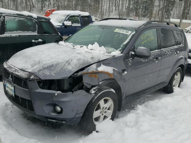 JA4AT2AW7AZ008422 - 2010 MITSUBISHI OUTLANDER GRAY photo 2