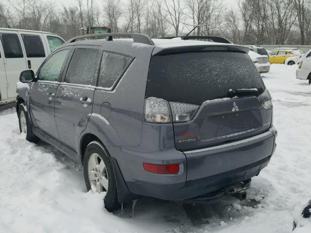 JA4AT2AW7AZ008422 - 2010 MITSUBISHI OUTLANDER GRAY photo 3