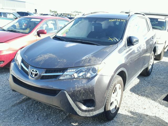 2T3ZFREV3EW081433 - 2014 TOYOTA RAV4 LE SILVER photo 2