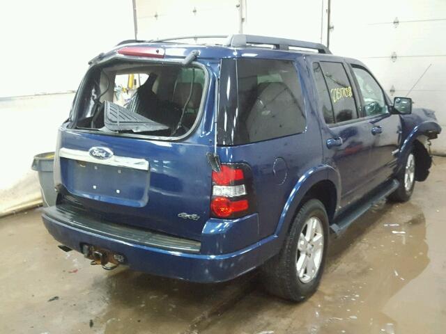 1FMEU73E98UA57954 - 2008 FORD EXPLORER X BLUE photo 4