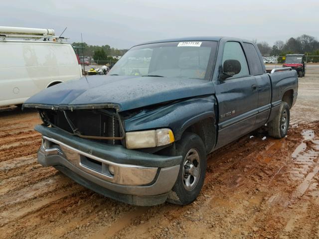 3B7HC13Z0WG133937 - 1998 DODGE RAM 1500 GREEN photo 2