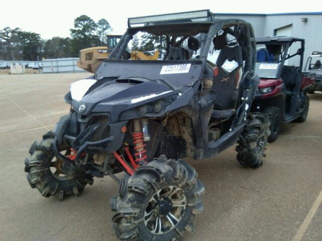 3JBPXAP23FJ000804 - 2015 CAN-AM MAVERICK 1 BLACK photo 2