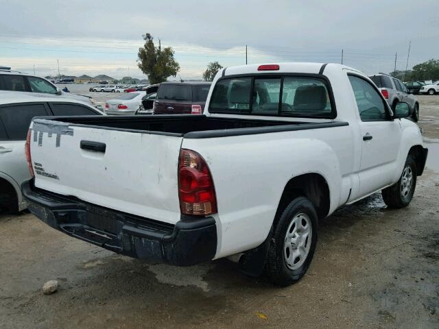 5TFNX4CN6CX013136 - 2012 TOYOTA TACOMA WHITE photo 4