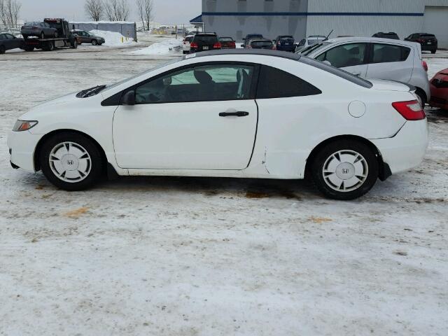 2HGFG12379H000557 - 2009 HONDA CIVIC DX-G WHITE photo 9