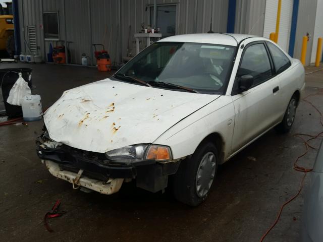 JA3AY11A31U051852 - 2001 MITSUBISHI MIRAGE DE WHITE photo 2