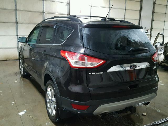 1FMCU9H9XDUD59410 - 2013 FORD ESCAPE SEL BLACK photo 3