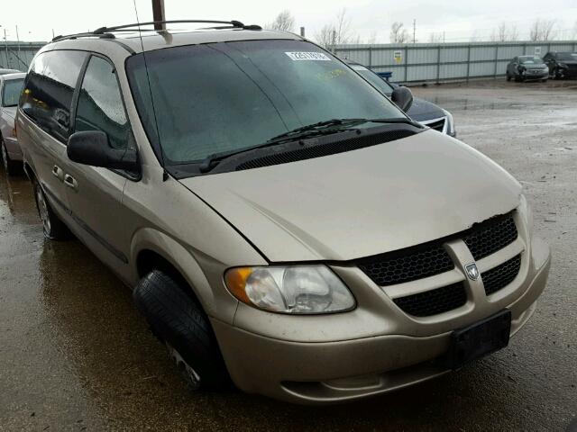 2B4GP44352R622895 - 2002 DODGE GRAND CARA BEIGE photo 1