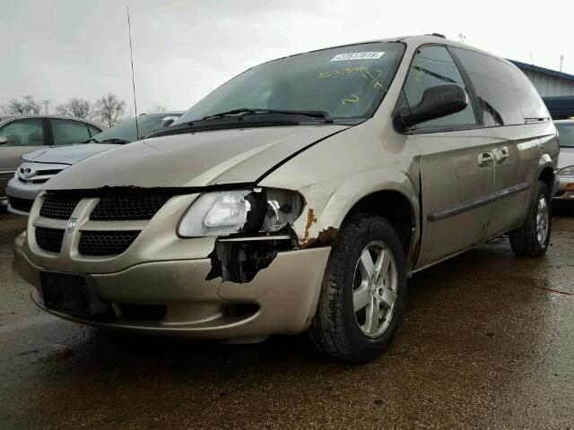 2B4GP44352R622895 - 2002 DODGE GRAND CARA BEIGE photo 2