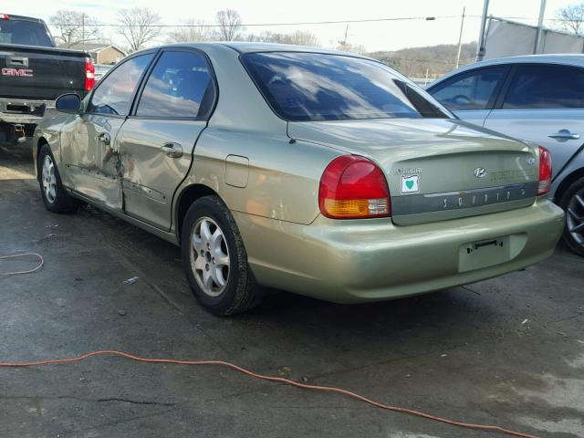 KMHWF35V8YA269833 - 2000 HYUNDAI SONATA GLS GREEN photo 3