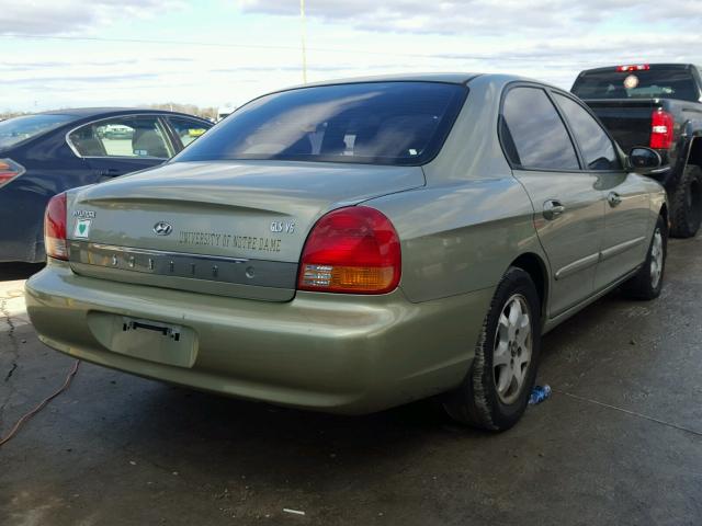 KMHWF35V8YA269833 - 2000 HYUNDAI SONATA GLS GREEN photo 4