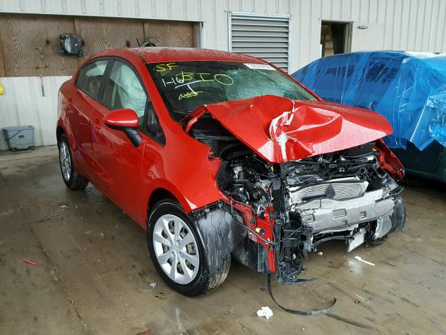 KNADM4A3XF6441496 - 2015 KIA RIO LX RED photo 1