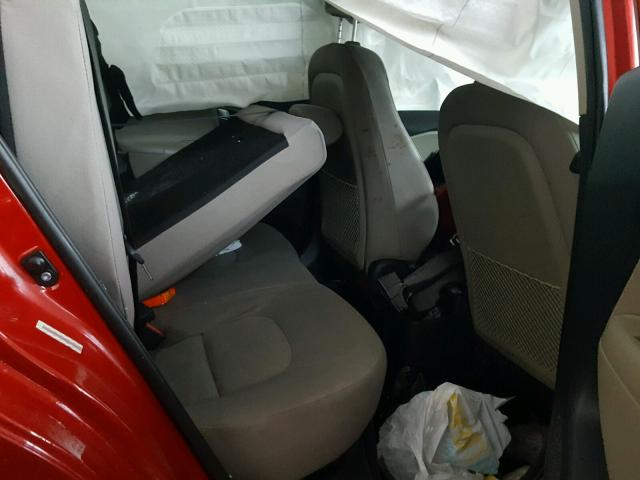 KNADM4A3XF6441496 - 2015 KIA RIO LX Կարմիր լուսանկար 6