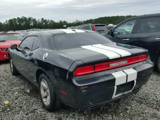 2C3CDYAG2DH524347 - 2013 DODGE CHALLENGER BLACK photo 3