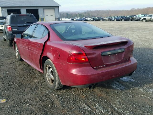 2G2WS522641374692 - 2004 PONTIAC GRAND PRIX RED photo 3