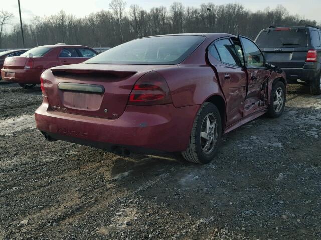 2G2WS522641374692 - 2004 PONTIAC GRAND PRIX RED photo 4