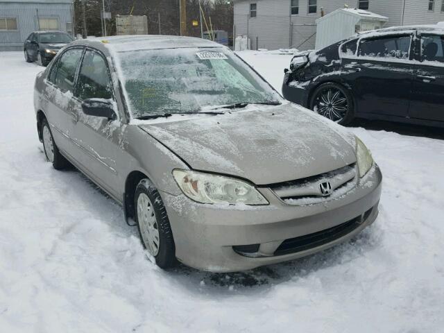 2HGES16595H506438 - 2005 HONDA CIVIC LX TAN photo 1