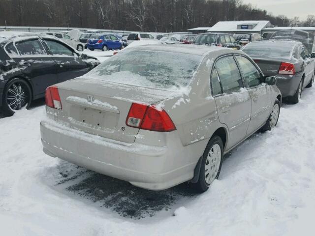 2HGES16595H506438 - 2005 HONDA CIVIC LX TAN photo 4